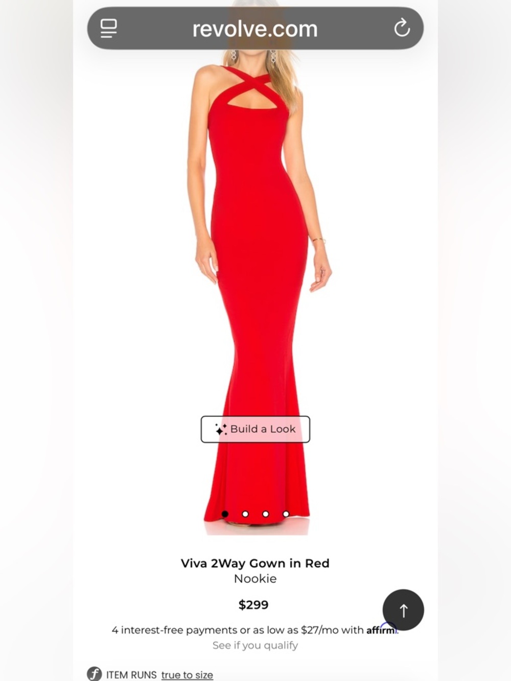 Nookie Red Maxi Skirt – Sleek Mermaid Silhouette